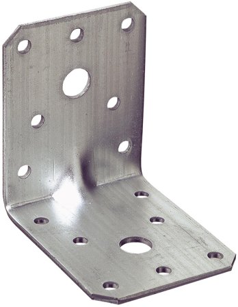 Joma 470M000 Vinkelbeslag 50-pk, 2,5x70x70x55 mm Med forsterkning, Beslag