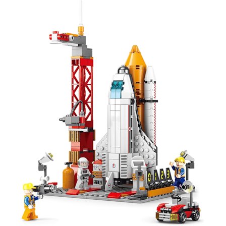 Rumskib Legetøj Rumfart Byggesæt Legetøj med Tung Transportraket og Affyringsrampe Bedste Gaver til 6-12 Årige Drenge (521 Dele)