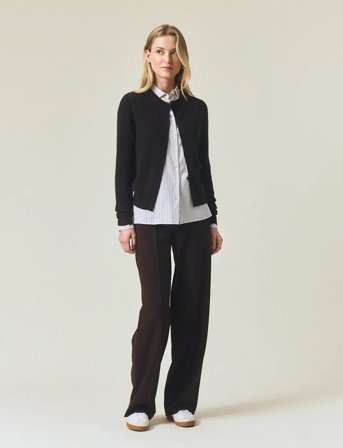 Lexington Clothing Cashmere Blend Knitted Cardigan - Brown - XS