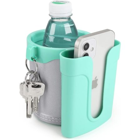 1. 3-in-1 pyörän juomateline puhelin- ja avaintelineellä, pyörän vesipulloteline, universaali juomatölkkiteline