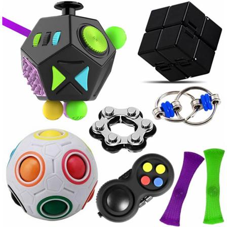 8 St Fidget Toy Set Handhållen Stressreducerande Leksak För Barn Vuxna
