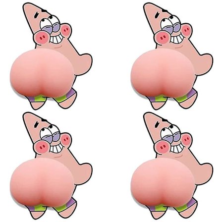 4 stk. 3d klistermærke til bil, kollisionsundgåelsesklistermærke, cartoo