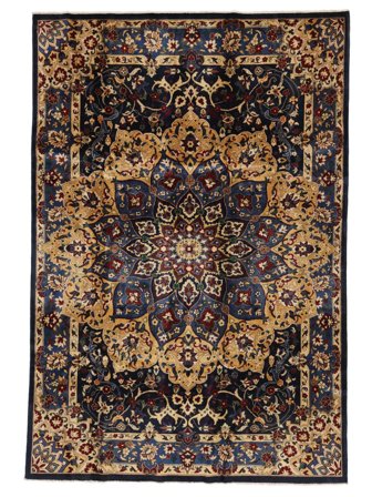 Oosters Kunduz Vloerkleed 200X294 Zwart/Bruin Wol, Afghanistan