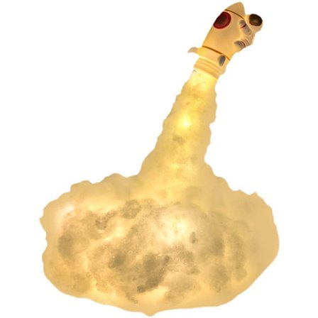 Ydinpommivalo DIY-raketti yövalo astronautti pilvivalo m