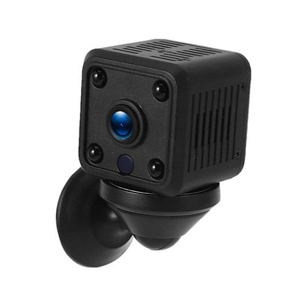 Mini Videokamera Mörkerseende 1080P Kamera med Fjärrkontroll för Hemmakontor Svart YEMAESRE