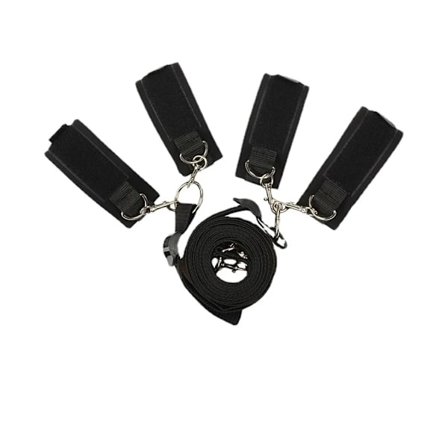 Bdsm Bondage Par Seng Flirte Sex Voksenprodukter Håndledsmanchetter Sexlegetøj Sex Seng Stropper Håndjern Fodmanchetter Krydsstropper Legetøj