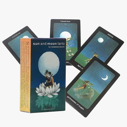 Tarot Sol og Måne Tarotkort Tarotdekk Oracle-kort for spådom Tarotdekk
