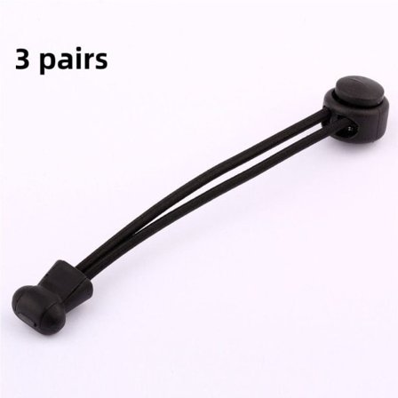 3 par Sneaker Skosnören Skosnören SVART svart svart