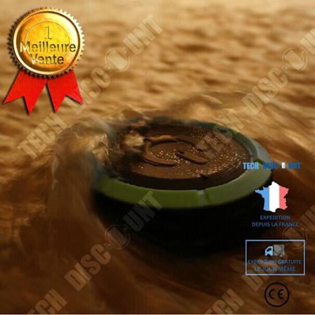 Bluetooth-högtalare - TECH DISCOUNT - Mini stereoanläggning - Vattentät - Bluetooth 4.0 - Grön