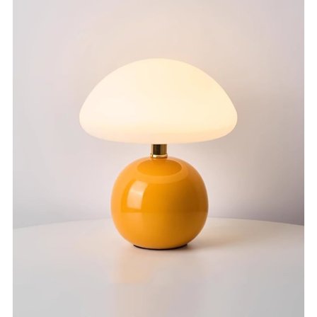1 st varm fransk svamp bordslampa, sänglampa, atmosfärlampa