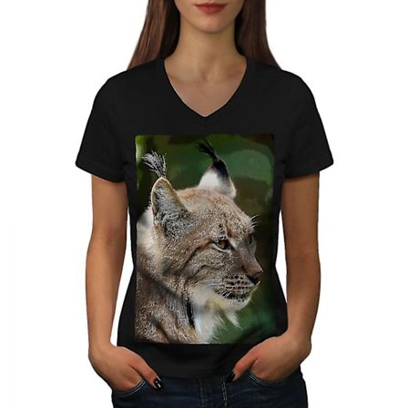 Smart Face Of Lynx Cat Women T-shirt