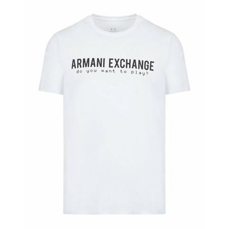 Armani Exchange, T-shirts Wit, Heren, Maat:XL,elastaan