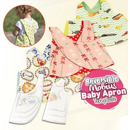 Vendbar Baby Vest Sy Skabelon Med Instruktioner - Sød Dobbeltsidet Baby Vest Sy Mønstre Skabelon, Akryl Quilte Skabelon Skæresæt S