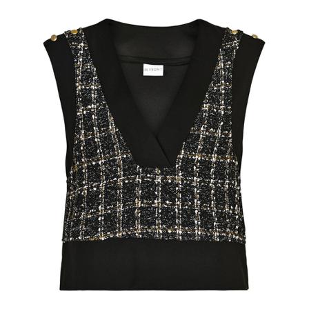 IN Front, Selma Vest 14174 Zwart, Dames, Maat:S