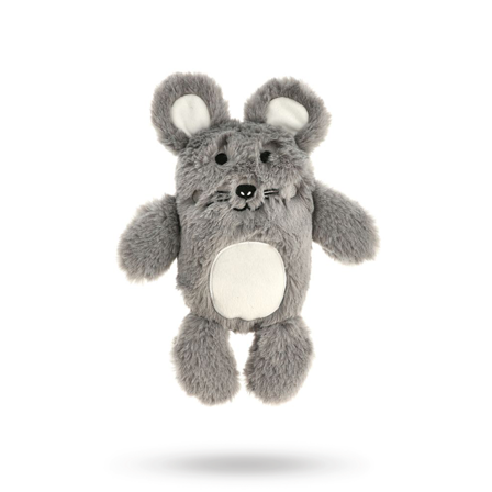 Dogman BuddyMouse Grå - Mjuk hundleksak med pip - Hundleksaker