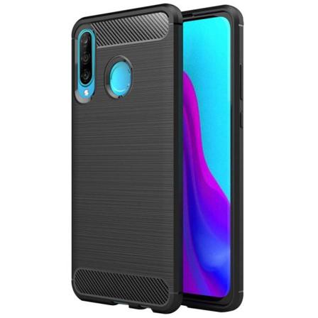 Huawei P30 Lite Iskunkestävä Iskunvaimennuskuori SlimCarbon Black