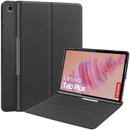 Lenovo Tab Plus -kotelo Tri-fold Musta