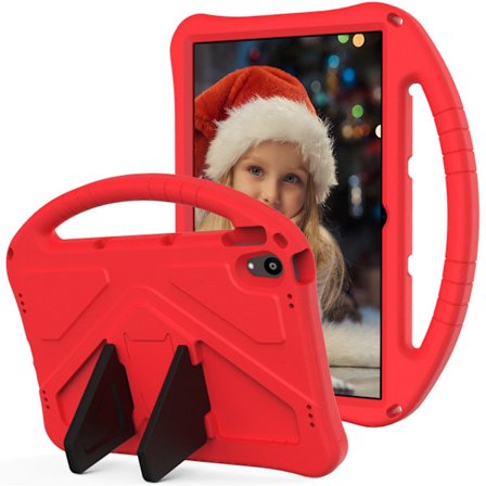 Fodral för iPad Small 11 J606F/ Tab P11 Plus J607F Röd Lenovo Barn Portabelt Ställ