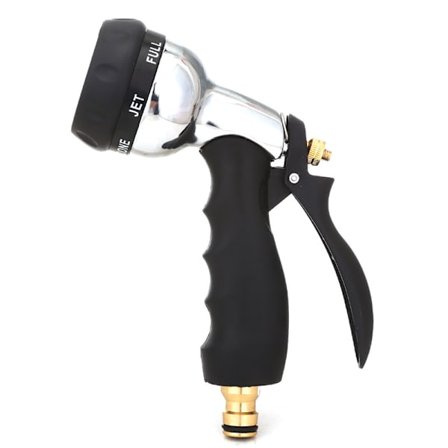 Hageslange spraypistol med 7 mønstre, Heavy Duty Metal Garde