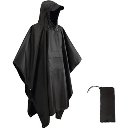 3-in-1 Monitoiminen Vedenpitävä Sadeponcho - Poncho