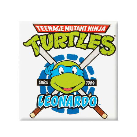 Teenage Mutant Ninja Turtles Leonardo Kylskåpsmagnet En Storlek Vit