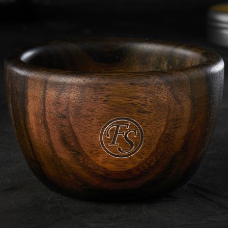 Taça de Barbear Pequena em Madeira de Ébano para homens - Taças de barbear