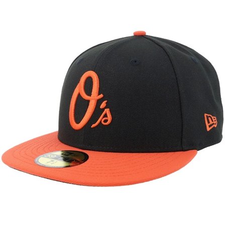 New Era - MLB Svart fitted Keps - Baltimore Orioles 59FIFTY Acperf Balori Black/Orange Fitted @ Hatstore