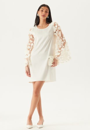 Ida Sjöstedt - Genie Dress - Cream White - Kläder - - Bubbleroom