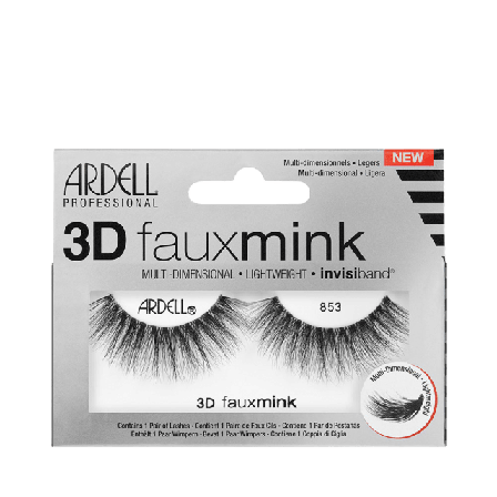 Ardell 3D Faux Mink Lösögonfransar & färgning Dam Svart ONESIZE