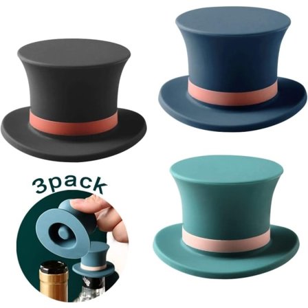 IC 3-pack vinflaska propp Silikon Vacuum Sealer vinflaska