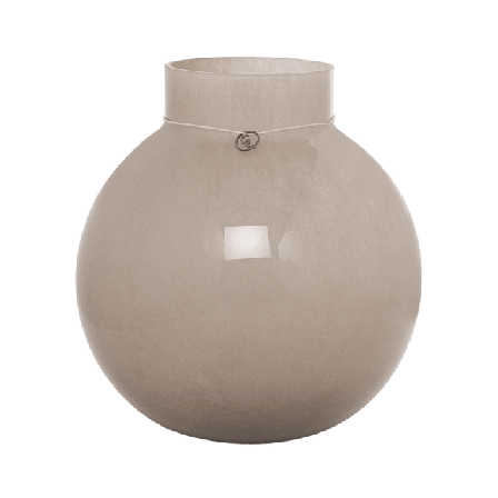 ERNST Glasvas rund d21 h22, beige Vaser Unisex 21X22