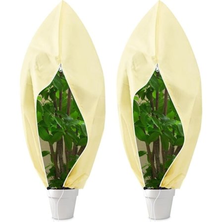 2 KPL Kasvien Talvisuoja, 120 x 180 cm, Suojapussi Ruukkukasveille, Talvisuoja Ulkokasveille