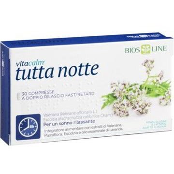 Bios Line Vitacalm Tutta Notte Melatonina 30 Compresse