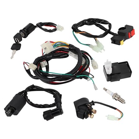 Komplett ledningsnet Solenoid Spole CDI-relækit Passer til 150cc ATV Quad Tilbehør