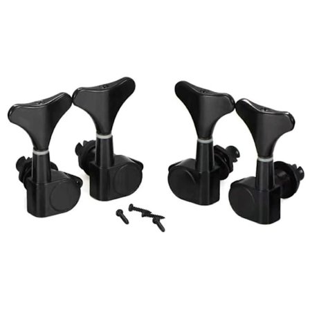 2+2 Forseglede Basguitar Stemmeknapper Nøgler 2R2L Maskinhoved Stemmeapparater til Precision Bass og Jazz Bass