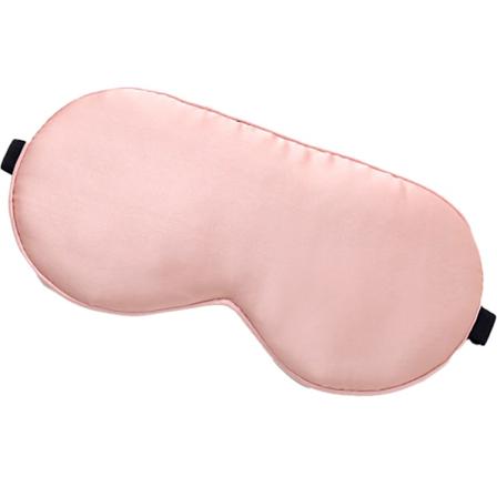 Siden Sovmask Ögonmask Blindfold med Dubbellager Sidenfyllning och Elastisk Rem för Full Sömn, Resa och Tupplur, Mjukt Ögonskydd, Suddgummi Röd