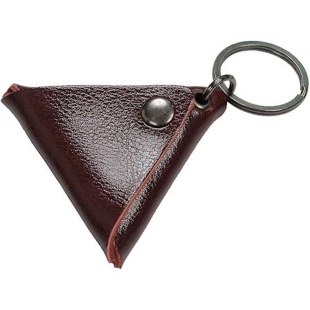 Kitarapoimien pidike Kolmion muotoinen nahkainen poimien säilytyspussi