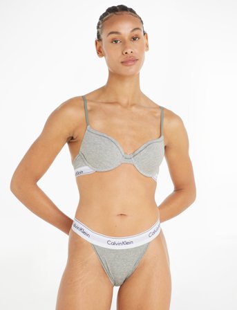 Calvin Klein Modern T Shirt Bra - Grey - D x 75