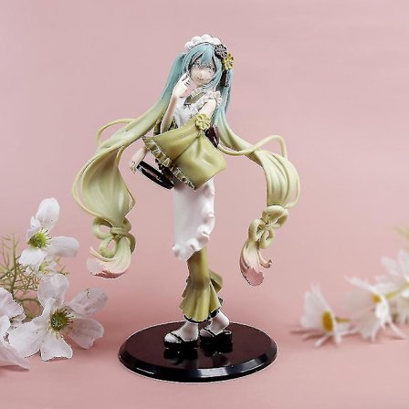 Hatsune Miku Figur 22cm Pvc Matcha Bafei Eventyrland Julegave Anime Actionfigur Voksenmodell Leke for Gutter[HK]