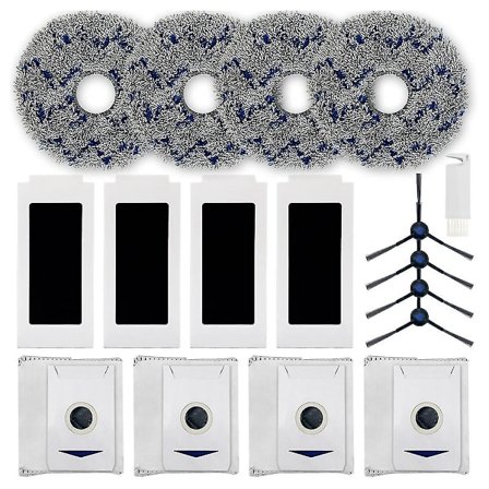 Sidoborste, HEPA-filter, Moppduk och Tillbehör för DEEBOT T30 Omni / T30 PRO Omni Robotdammsugare {Db}