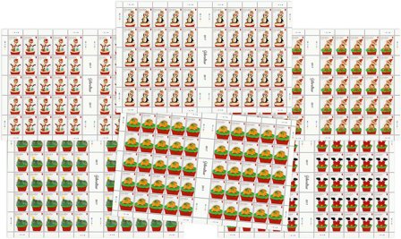 Gibraltar - MICHEL 1826-1831 - 6 komplette ark - Postfrisk