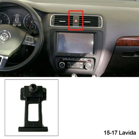 Biltelefonholder clip stand speciel base til VolksWagen VW Golf 6 7 8 POLO PLUS TCROSS Tiguan LX Passat Touran L~05652