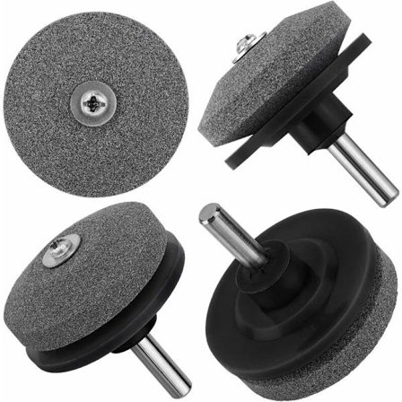 Græsslåmaskinesliber, 2 stk. Universal Græsslåmaskine Rotationsknivsliber Haveslibehjul Sten til Elektrisk Boremaskine Håndboremaskine Reparationssæt