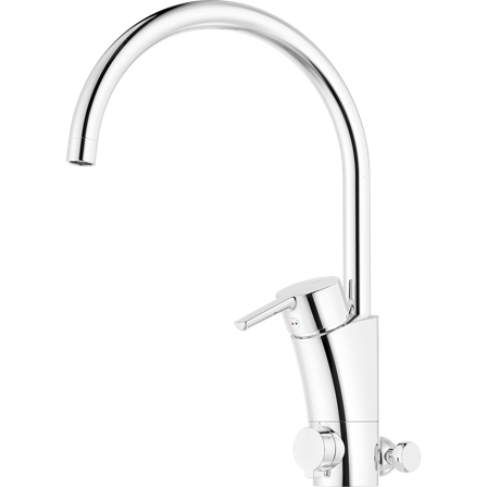 Mora MMIX II 332154 Köksblandare för golv- och bänkdiskmaskin, krom, Badrum