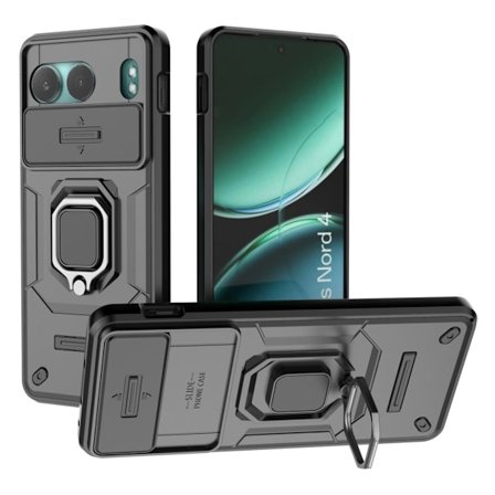 OnePlus Nord 4 skal med stativ - Svart