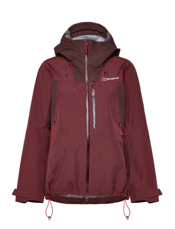 Bg W Ridge-Seeker Gtx Jkt Dkred-Brn Burgundy Berghaus