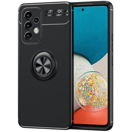 Samsung A33 5g Praktisk Stöttåligt Skal Med Ringhållare V3 Svart