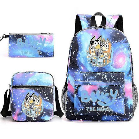 Bluey Ryggsäck med tre delar Stjärnblå 5