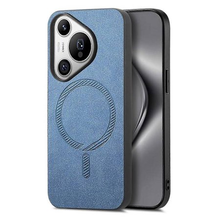 Läderbaksida för Huawei Pura 70 Pro Plus(+) Kompatibel med MagSafe Skinnkänsla Telefonfodral