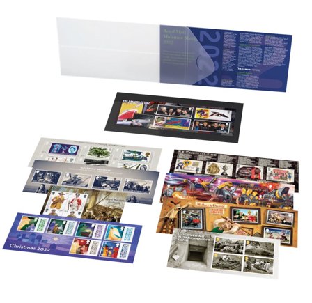 England - Årsmappe med miniark 2022